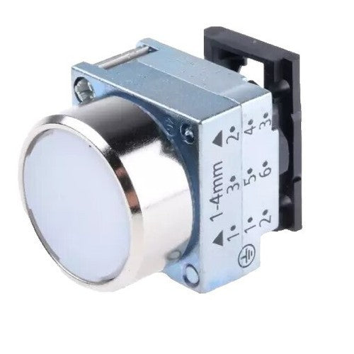 Siemens 3SB3 647-0AA61-0CC0 New Genuine Original Illuminated Momentary Flat Pushbutton Metal White