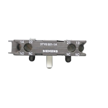 Siemens 3TY6 501-1A New Genuine Original Auxiliary Switch Block for contactors 3TB44-50, 3TC4