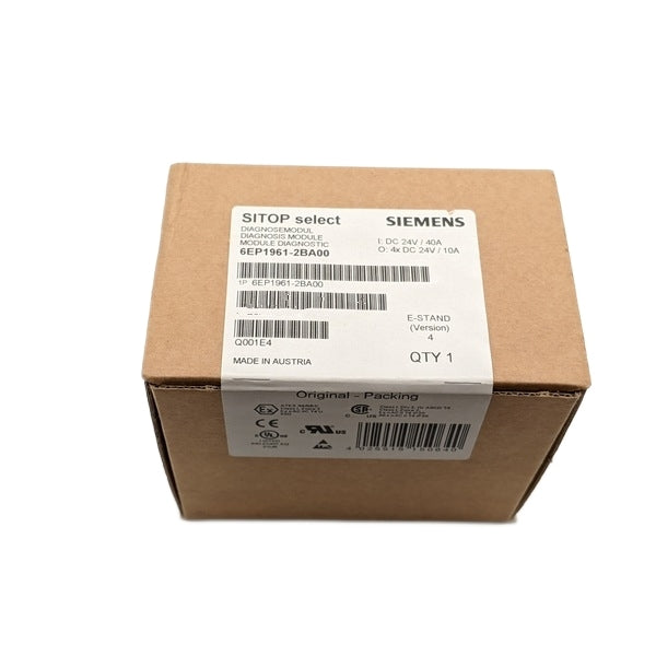 Siemens 6EP1961-2BA00 New Genuine Original SITOP Select Diagnosis Module