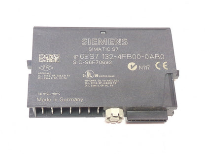 Siemens 6ES7 132-4FB00-0AB0, 5-Pack, New Genuine Original SIMATIC DP Electronic Module