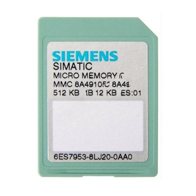 Siemens 6ES7953-8LJ20-0AA0 SIMATIC S7-300/C7/ET200S Micro Memory Card, 512Kb
