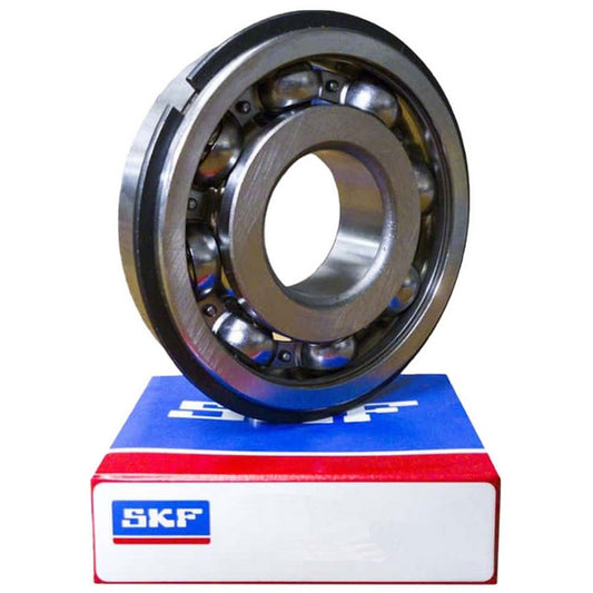 SKF 6308 NR/C3 Deep Groove Ball Bearing with Snap Ring, 40x90x23mm, 1.575x3.543x0.906inch