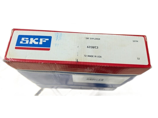 SKF 6318/C3 Deep Groove Single Row Bearing 90x190x43mm