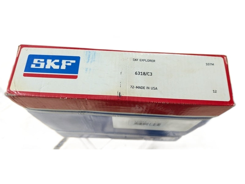 SKF 6318/C3 Deep Groove Single Row Bearing 90x190x43mm