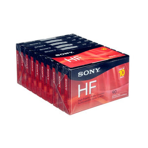 Sony C-90HFL, Box of 10, High Fidelity 90min Blank Cassettes