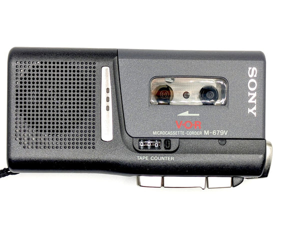 Sony M-679V Complete Microcassette Dictation Voice Recorder Package