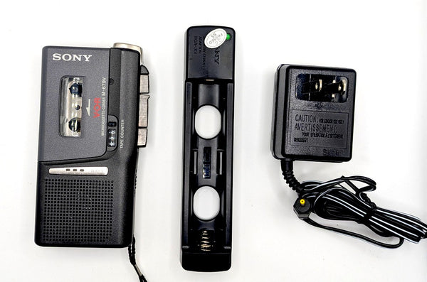 Sony M-679V Complete Microcassette Dictation Voice Recorder Package