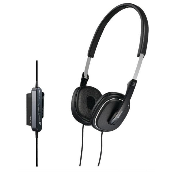 Sony MDR-NC40 Noise Cancelling Headband Compact Folding Headphones, Black, 3.5mm
