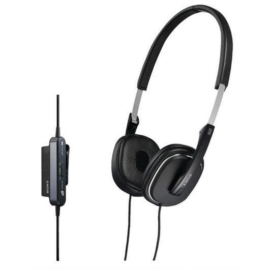 Sony MDR-NC40 Noise Cancelling Headband Compact Folding Headphones, Black, 3.5mm