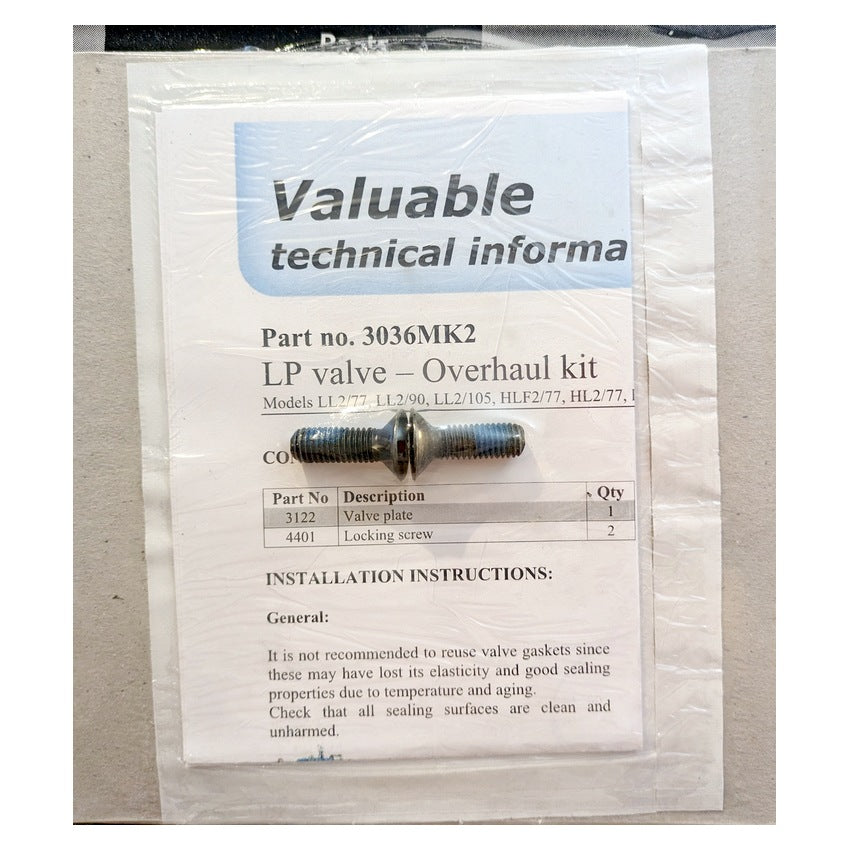 Sperre 3036MK2 LP New Genuine Original Valve Overhaul Kit