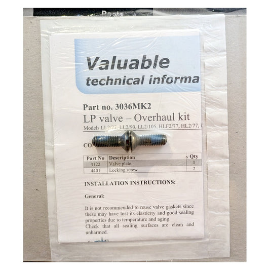 Sperre 3036MK2 LP New Genuine Original Valve Overhaul Kit