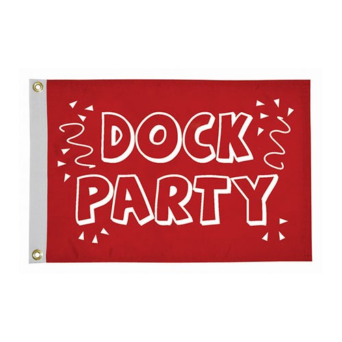 Taylor Made 1614 "Dock Party" 12" x 18" Novelty Flag, 100% Nylon
