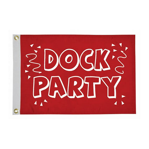 Taylor Made 1614 "Dock Party" 12" x 18" Novelty Flag, 100% Nylon