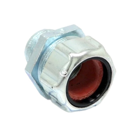 Thomas & Betts 2546 Strain Relief Liquidtight Cord Connector, 1 in, Malleable Iron, Zinc Plated, New