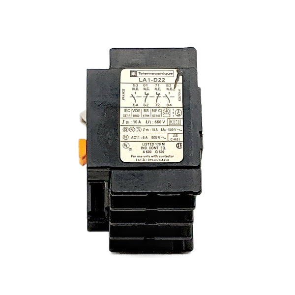 Schneider/Telemecanique LA1-D22 Auxillary Contact Block 2NO + 2NC (LA1D22)
