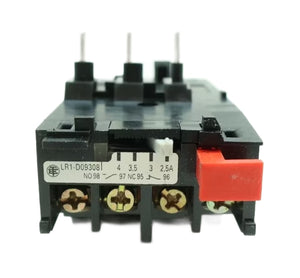 Schneider Telemecanique LR1-D09-308, 2.5-4.0A, 600V, Thermal Overload Motor Starter Relay (LR1D09308)