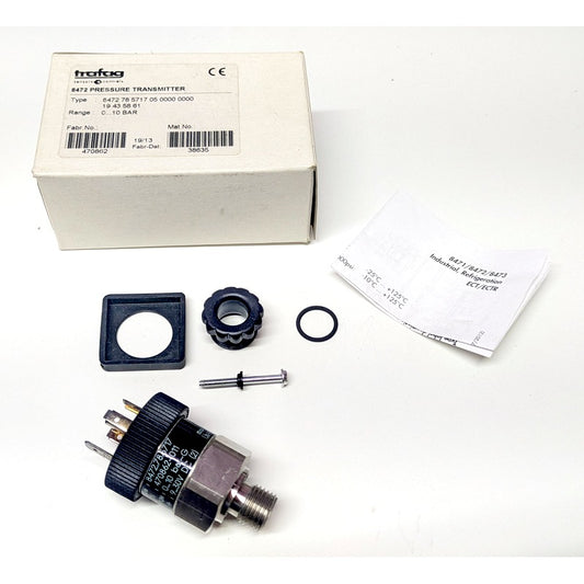 Trafag 8472 Pressure Transmitter 0-10 Bar 4-20mA Type 8472-78-5717-05