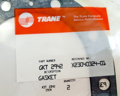 Trane GKT 2942 Genuine Original OEM Gasket, Pack of 2, New (GKT2942)
