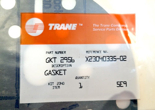 Trane GKT 2956 Genuine Original OEM Gasket, New (GKT2956)