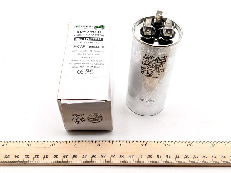 TradePro TP-CAP-40/5/440R New Genuine Original Dual Run Capacitor