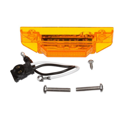 Truck-Lite 35004Y Marker Clearance Light Kit, Military, LED, Yellow Rectangular, 2 Diode
