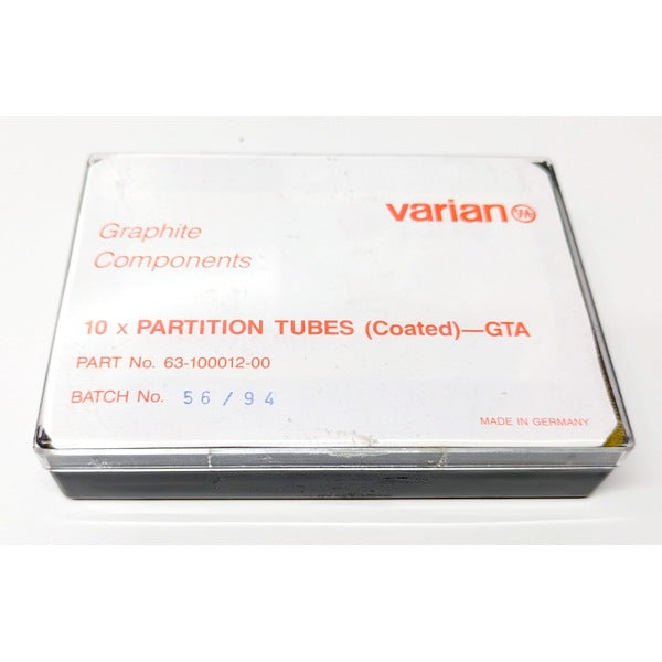 Varian/Agilent 63-100012-00 Genuine Original OEM Graphite Tubes, Coated, Pack of 10 (6310001200)