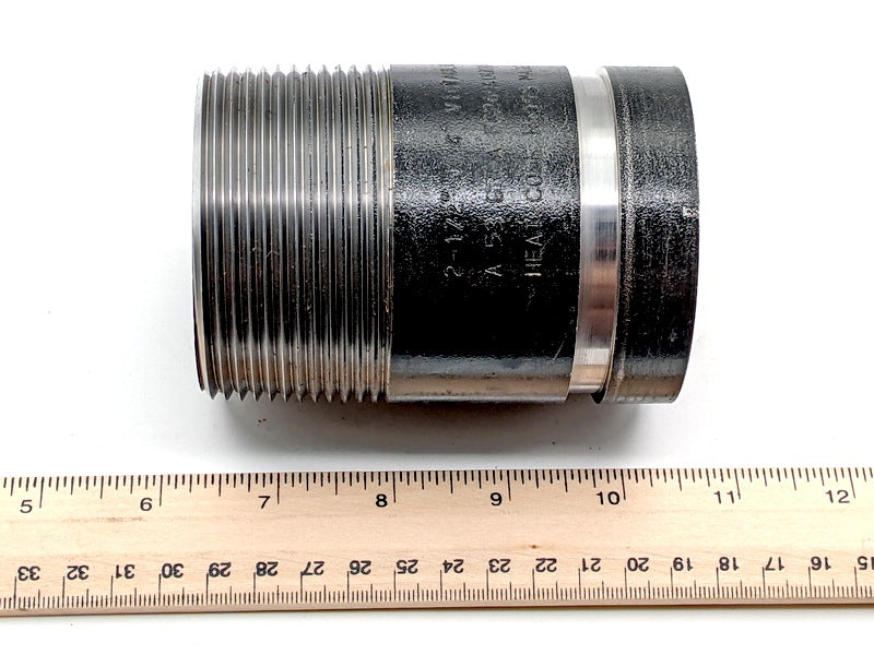 Victaulic No. 40 New Genuine Original 2-1/2" x 4" Black Carbon Steel Adapter Nipple