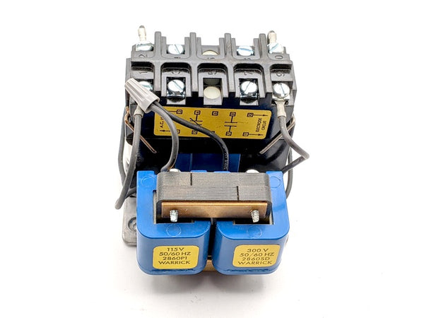 Warrick Controls 1D1D0, New, Electromechanical Control Relay, 1 x NO, 1 x NC, 115VAC, Sec: 300V