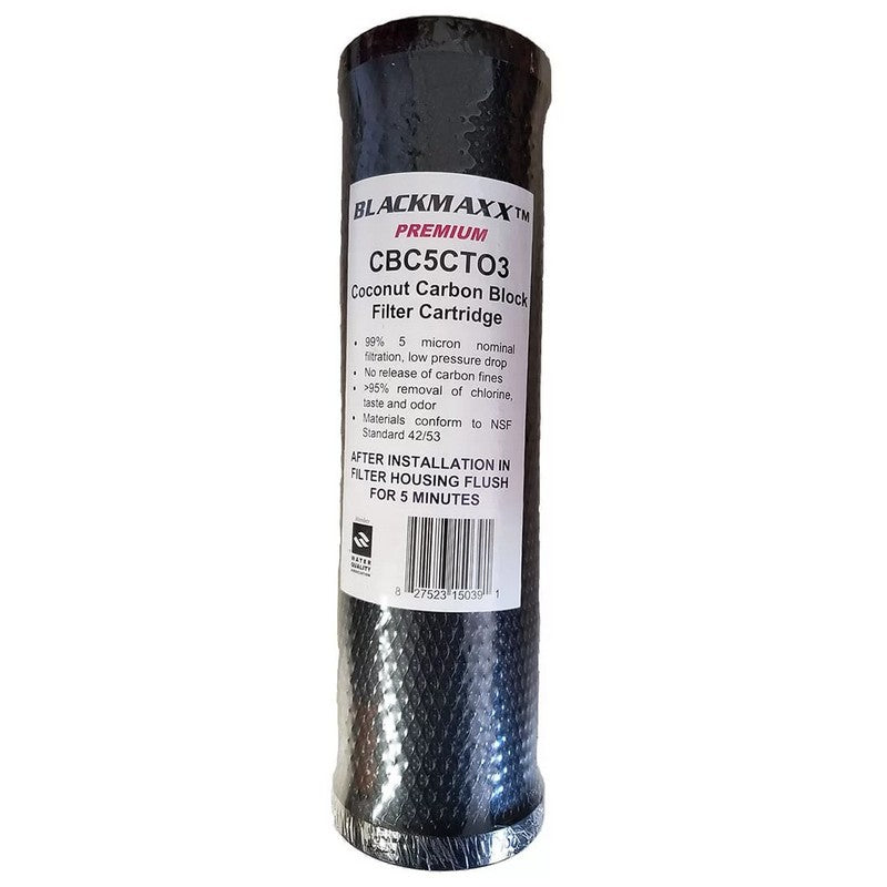 Waterite Blackmaxx CBC5CT03 New Coconut Carbon Filter Cartridge