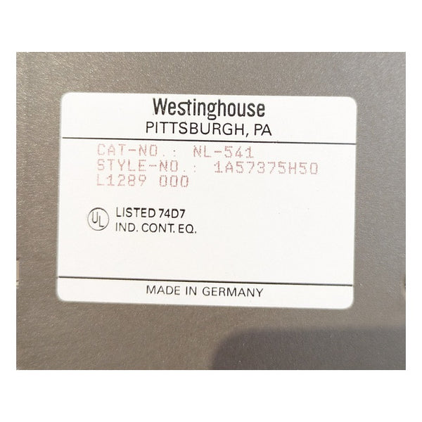 Westinghouse NL-541 Analog Input Module