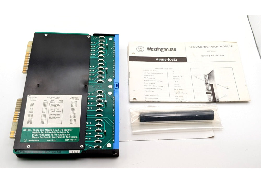 Westinghouse Numa-Logic NL-710 New Genuine Original 120V AC/DC Input Module