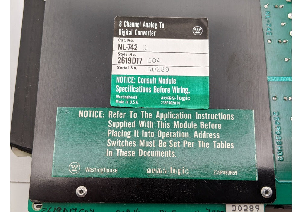Westinghouse Numa-Logic NL-742DH New Genuine Original 8-Channel Analog to Digital Converter