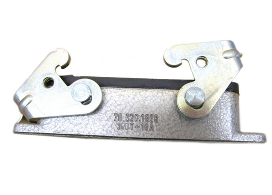 Wieland 70.320.1628.0 New Genuine Original Heavy Duty Connector, Open Bottom, Base, Panel Mount, Aluminum Alloy Body, 2 Lever, 16B