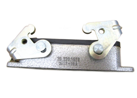 Wieland 70.320.1628.0 Heavy Duty Connector, Open Bottom, Base, Panel Mount, Aluminum Alloy Body, 2 Lever, 16B