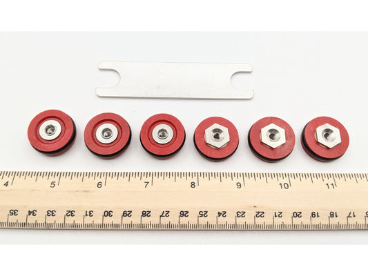 Wynn Marine 1279-088 New Genuine Original Guide Rollers Set of 6 for Type C Windshield Wiper Blade Assembly