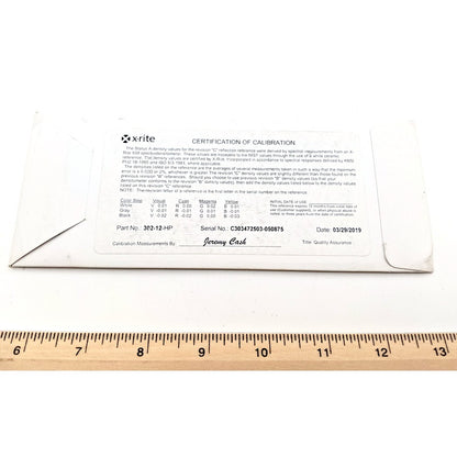 X-Rite 302-12 New Genuine Original 3-Step Ceramic Reflection Calibration Plate