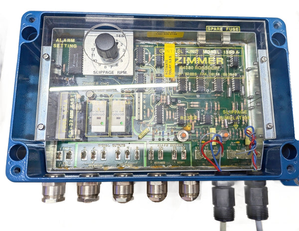 Zimmer 1300CA Clutch Slippage Control Box with Control Unit Model 1380A