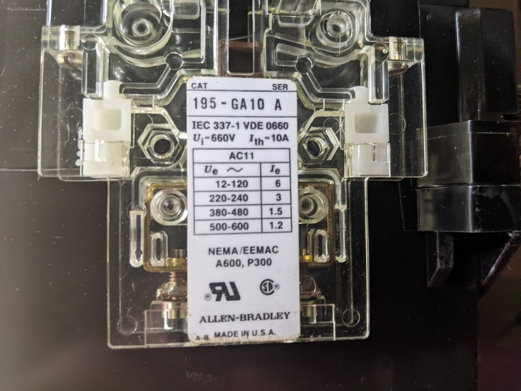 Allen-Bradley 100-B110ND3 Modular Magnetic Contactor, Non-Reversing, 3ph, 660V, 110A, 75hp