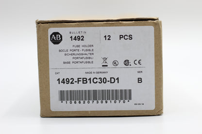 Allen-Bradley 1492-FB1C30-D1 New Genuine Original 1-Pole 30A Fuse Holder with Indicator