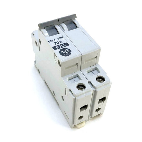 Allen-Bradley 1492-CB2-G200 20A Circuit Breaker, DIN Mount