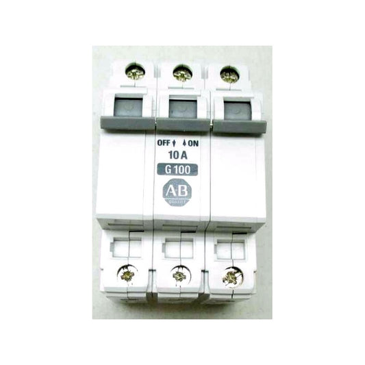 Allen-Bradley 1492-CB3-G100 10A, 3-Pole, 3-Phase, 480V, Circuit Breaker, DIN Mount