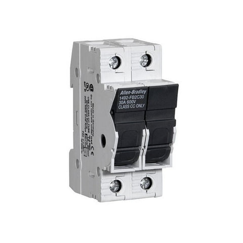 Allen-Bradley 1492-FB2C30-L Fuse Holder Class CC, 30A, 1P, 110-600V, With Indicator, DIN Rail Mount