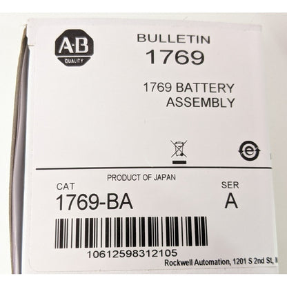 Allen-Bradley 1769-BA New Genuine Original CompactLogix 3V Battery Assembly