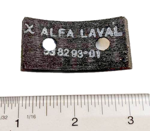 Alfa-Laval 538293-01 Friction Shoe Pad (53829301, 538293)