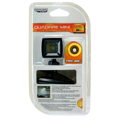 Alpena Quad Fire Mini Utility Light with Clip, 80 lumens, batteries incl.