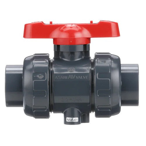 Asahi Ball Valve 1601020 Type 21, 2 inch/50 mm, PVC, EPDM