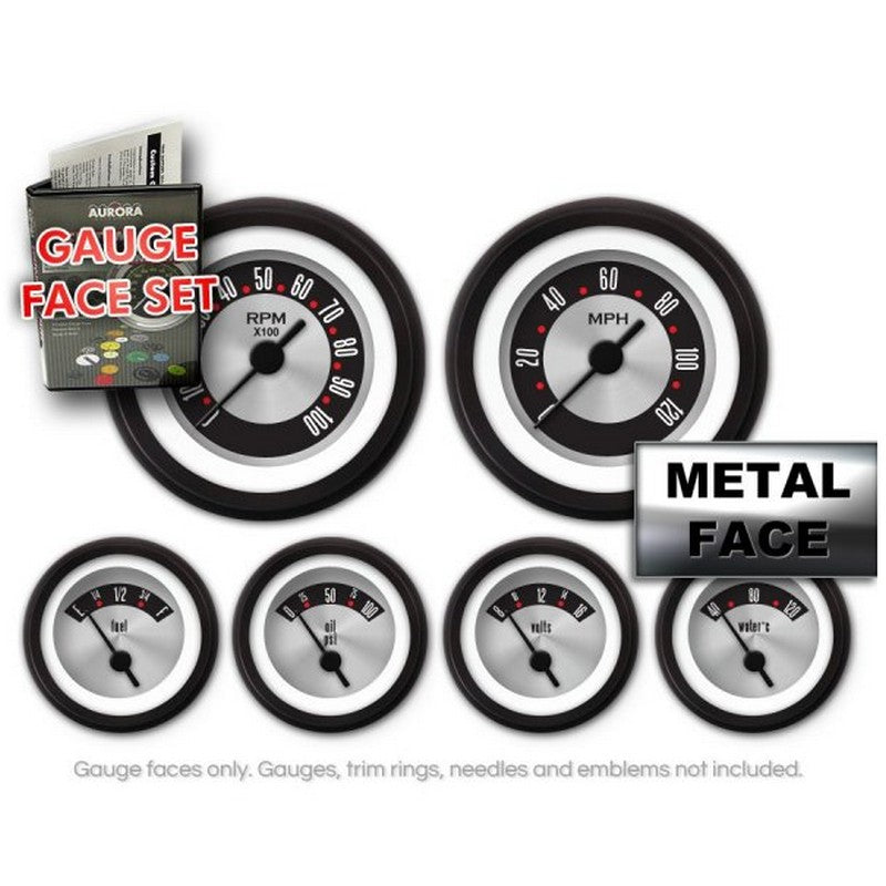 Aurora GARFE4 New Gauge Face Set, SAE American Retro Rodder