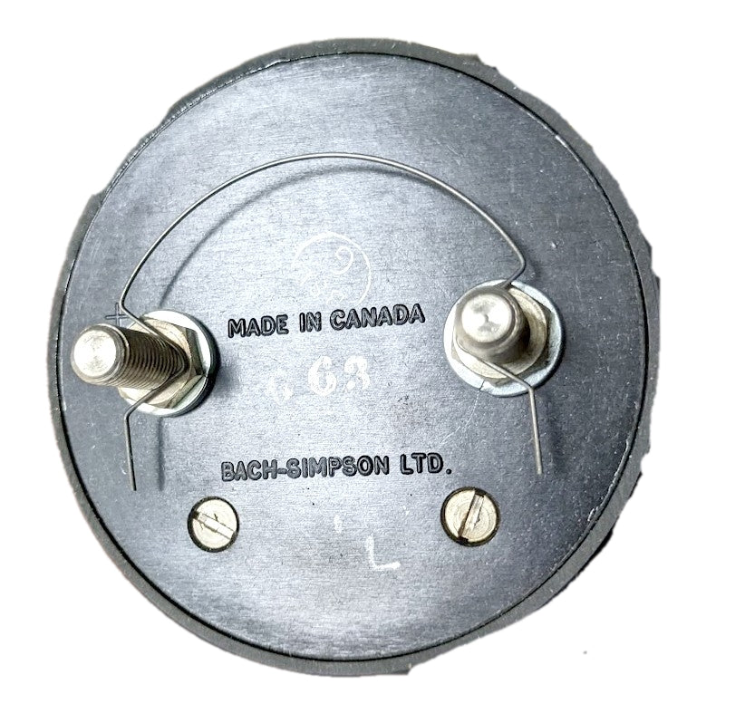 Bach-Simpson Model 1327 New Genuine Original Ammeter 0-3A, 0-50 DC mV, Panel Mount Meter, 3.25 inch square