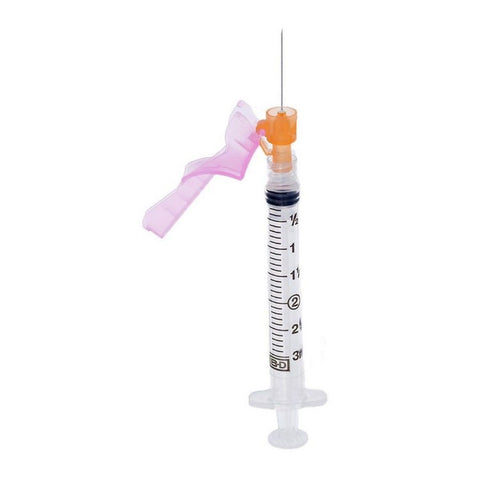 BD Eclipse 305787 Injection Needle with Luer-Lok Syringe, Detachable Needle, 25 Gauge x 1" Size, 3 mL Capacity (Box of 50)