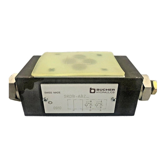 Bucher Hydraulics SRDB-ABZ-10-1 New Genuine Original Stacking Throttle/Check Sandwich Valve, 10mm